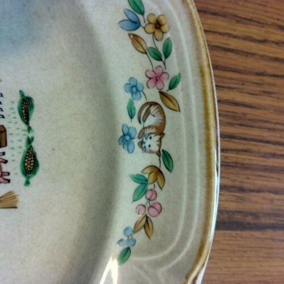 VINTAGE RARE INTERNATIONAL HEARTLAND STONEWARE SY7774 DINNER SERVING PLATTER 12" - Picture 6 of 8